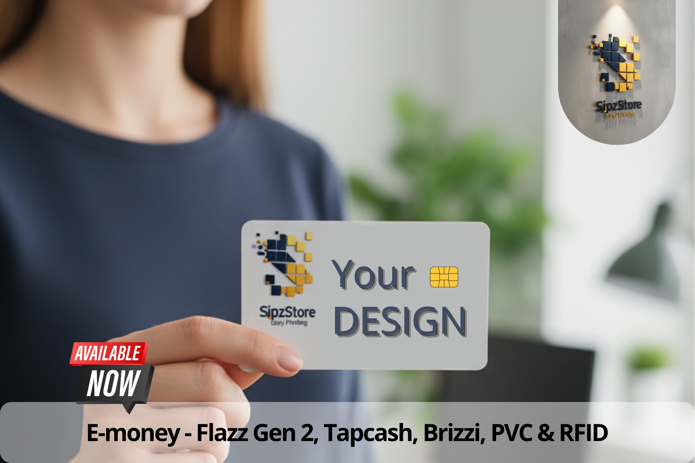 Custom E-Money /PVC / membercard, ID Card Foto / Animasi Print UV